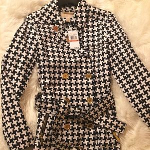 Michael Kors Asymmetrical Belted Coat